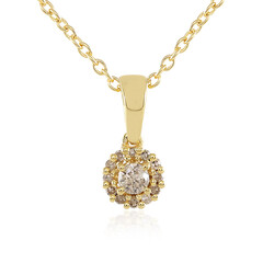 Collana in argento con Diamante Champagne I3