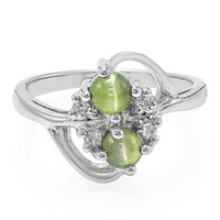 Anello in argento con Alessandrite Occhio di Gatto