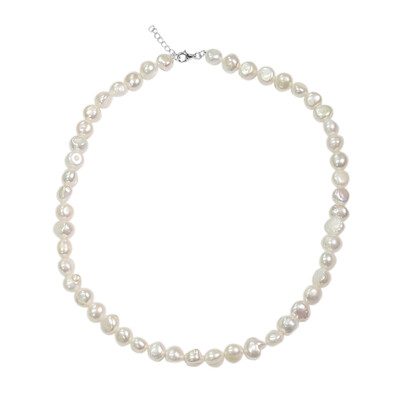 Collana in argento con Perla di Acqua Dolce (TPC)