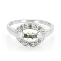 Anello placcato in platino con Diamante Fancy