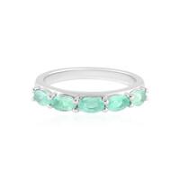 Anello in argento con Smeraldo Colombiano