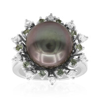 Anello in argento con Perla Tahitiana (TPC)