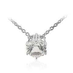 Collana in argento con Topazio Bianco