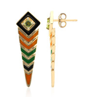Orecchini in argento con Peridoto