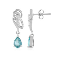 Orecchini in argento con Apatite Blu