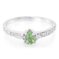 Anello in argento con Tormalina Cromo