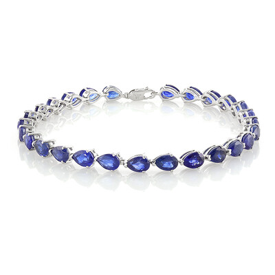 Bracciale in argento con Zaffiro Blu del Madagascar