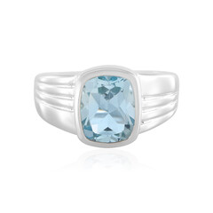 Anello in argento con Topazio Blu Cielo
