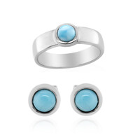 Anello in argento con Larimar