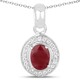 Collana in argento con Rubino