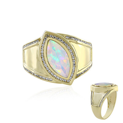 Anello in oro con Opale di Welo AAA (de Melo)