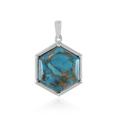 Ciondolo in argento con Turchese Ramato Blu Mohave (Faszination Türkis)