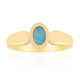 Anello in oro con Opale Nero di Lightning Ridge