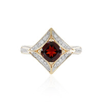 Anello in oro con Granato Mozambico AAA (SUHANA)