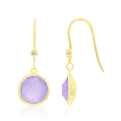 Orecchini in argento con Giada Lavanda