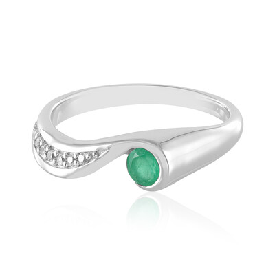 Anello in argento con Smeraldo Etiope