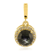 Ciondolo in argento con Diopside Stellato d'India