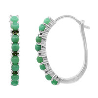 Orecchini in argento con Crisoprasio