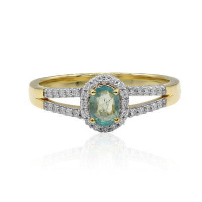 Anello in oro con Grandidierite (AMAYANI)