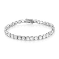 Bracciale in argento con Topazio Bianco