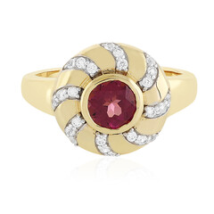 Anello in oro con Granato Malawi (La Revelle)
