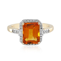 Anello in oro con Citrino Madeira