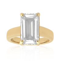 Anello in argento con Topazio Bianco