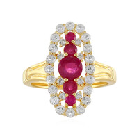 Anello in argento con Rubino del Madagascar