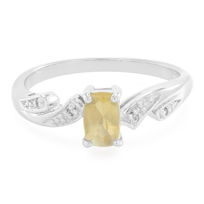 Anello in argento con Pietra del Sole Lunare