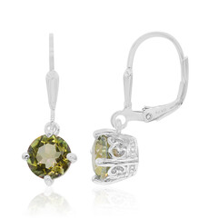 Orecchini in argento con Quarzo Mistico Verde