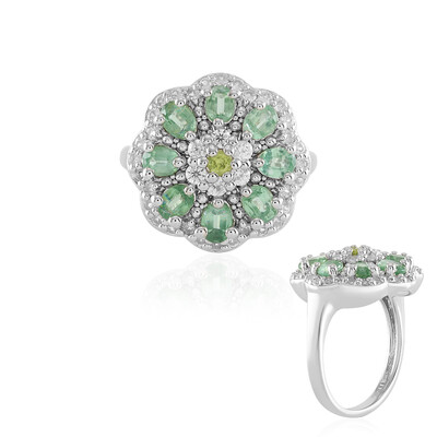 Anello in argento con Cianite Menta