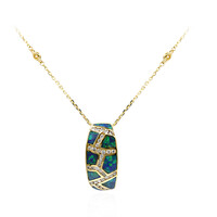 Collana in oro con Opale Nero di Lightning Ridge (CIRARI)