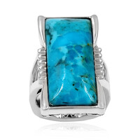 Anello in argento con Turchese Kingman Mohave Blu (Faszination Türkis)
