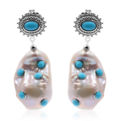 Orecchini in argento con Perla di Acqua Dolce (Dallas Prince Designs)