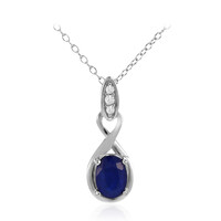 Collana in argento con Spinello Blu Royal