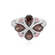 Anello in argento con Zircone Mogano