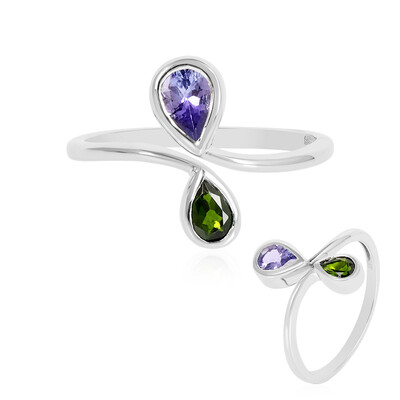 Anello in argento con Tanzanite