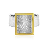 Anello in argento con Quarzo Bianco