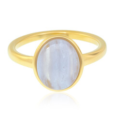 Anello in argento con Agata Blue Lace