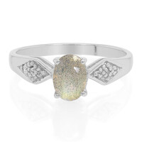 Anello in argento con Labradorite