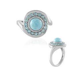 Anello in argento con Larimar (KM by Juwelo)