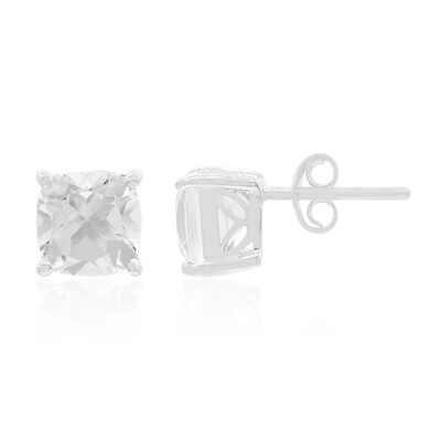 Orecchini in argento con Topazio Bianco