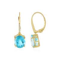Orecchini in argento con Topazio Paraiba