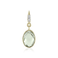 Ciondolo in oro con Ametista Verde