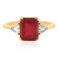 Anello in argento con Rubino del Madagascar