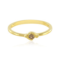 Anello in argento con Diamante Champagne I3