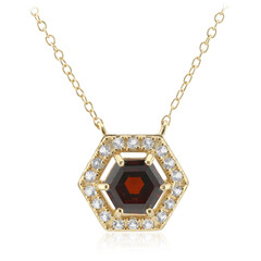 Collana in argento con Granato