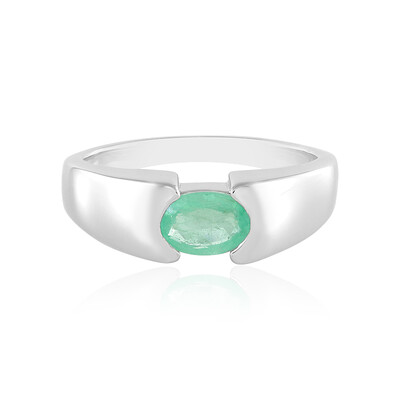 Anello in argento con Smeraldo Russo