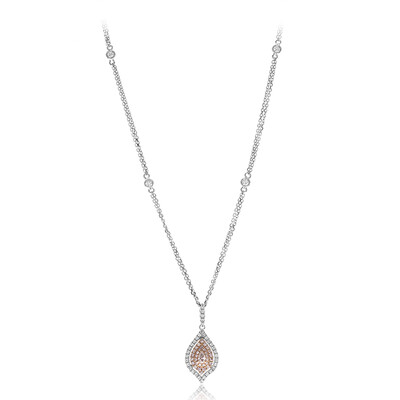 Collana in oro con Diamante Rosa I1 (CIRARI)