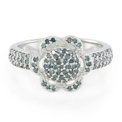 Anello in argento con Diamante Fancy